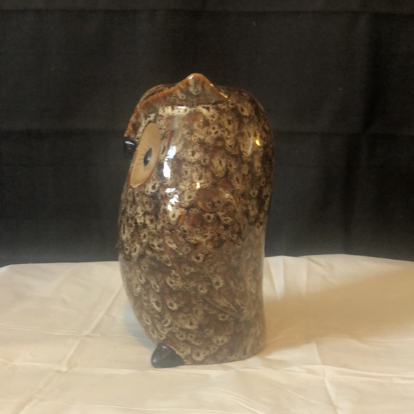 Owl pottery vase: 10” EUC, water tight - no chips no cracks - Picture 4 of 6
